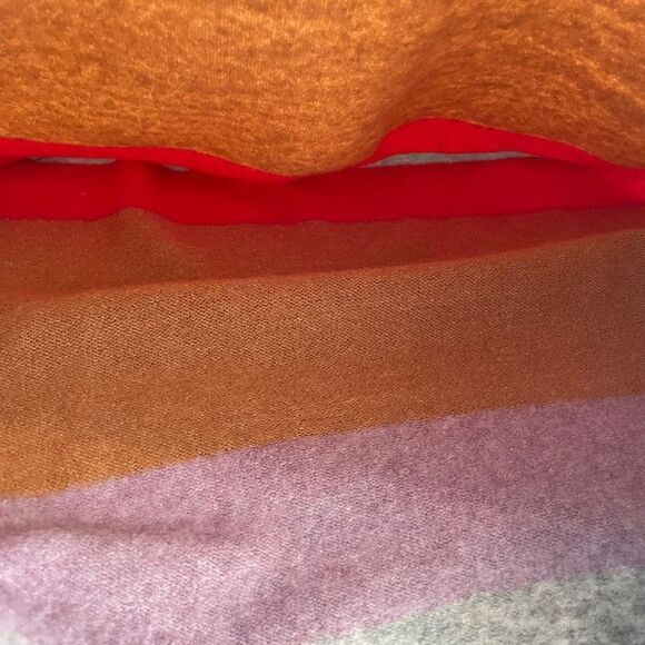 Loft Women's Multicolor Color Block Striped Wool Blend Pullover Sweater Large - Picture 4 of 6